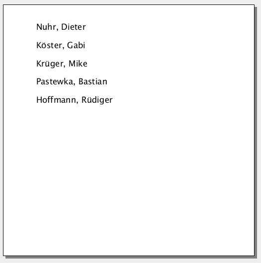 JasperReports-Handbuch iReport-Beispiel 1 Namen Ergebnis.jpg