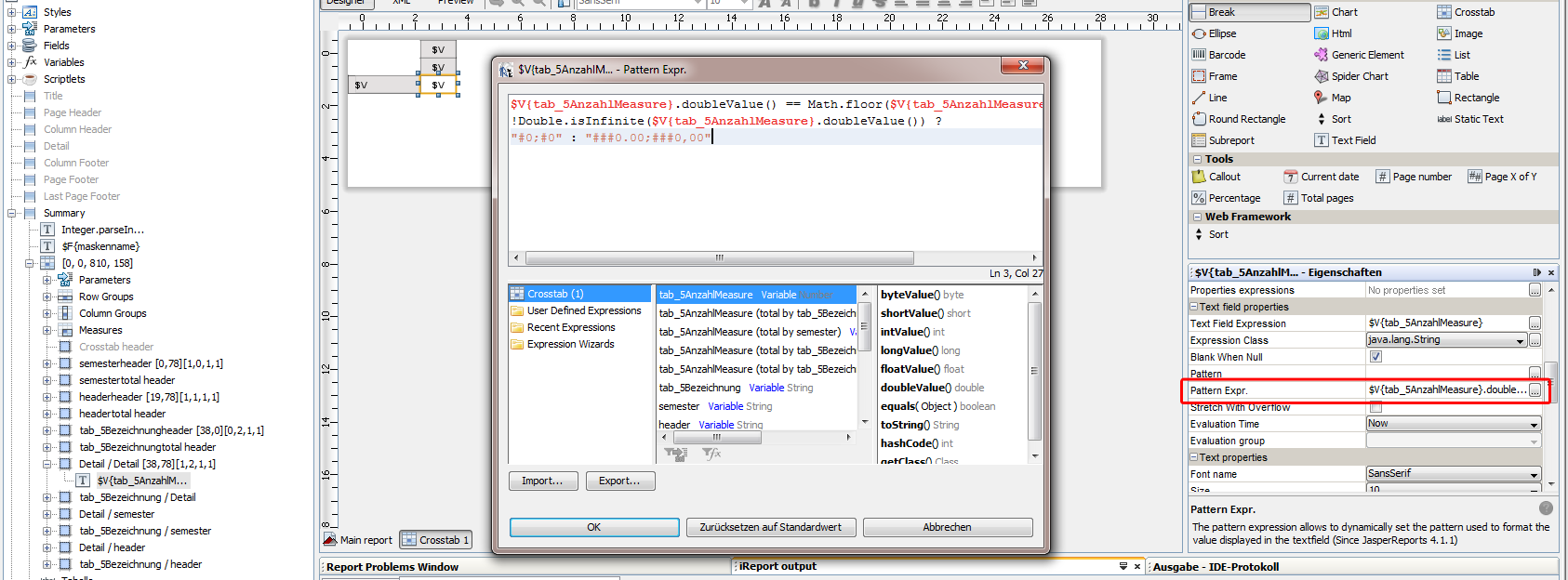 JasperReports-Handbuch ireport pattern expression editor.png